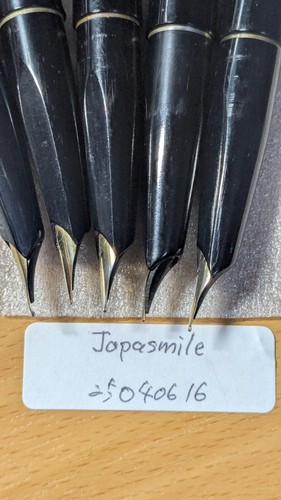 1960s Pilot Fountain Pen Set of Five Super 200 Black and Gold Used 25040616 - Picture 12 of 14