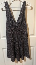 NWT Forever 21 Contemporary Pinafore Tea Dress Size Small Navy And Orange