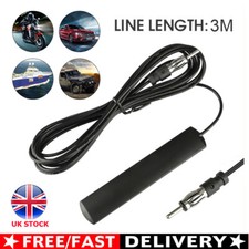Car FM AM Antenna Radio Stereo Hidden Patch Aerial 3M For Auto SUV Vehicle Truck