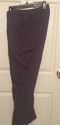 WOMENS THE NORTH FACE PARAMOUNT PROPEL CARGO PANTS GRAY 12 HIKING NYLON