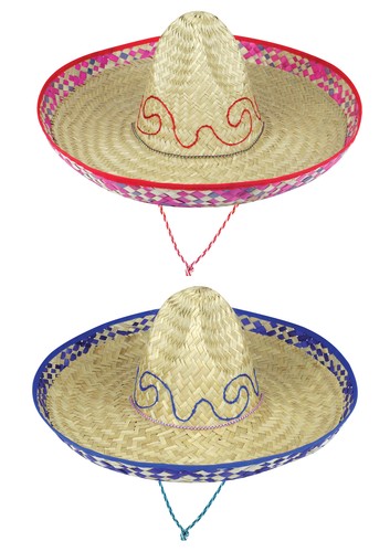 Mexican Straw Cowboy Western Hat Fancy 