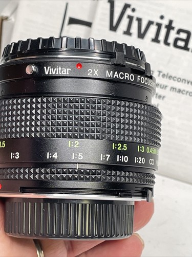 Minolta Vivitar 2X Macro Focusing Tele-Converter 1::1 ratio MD/ MC Mount Japan - Picture 6 of 6