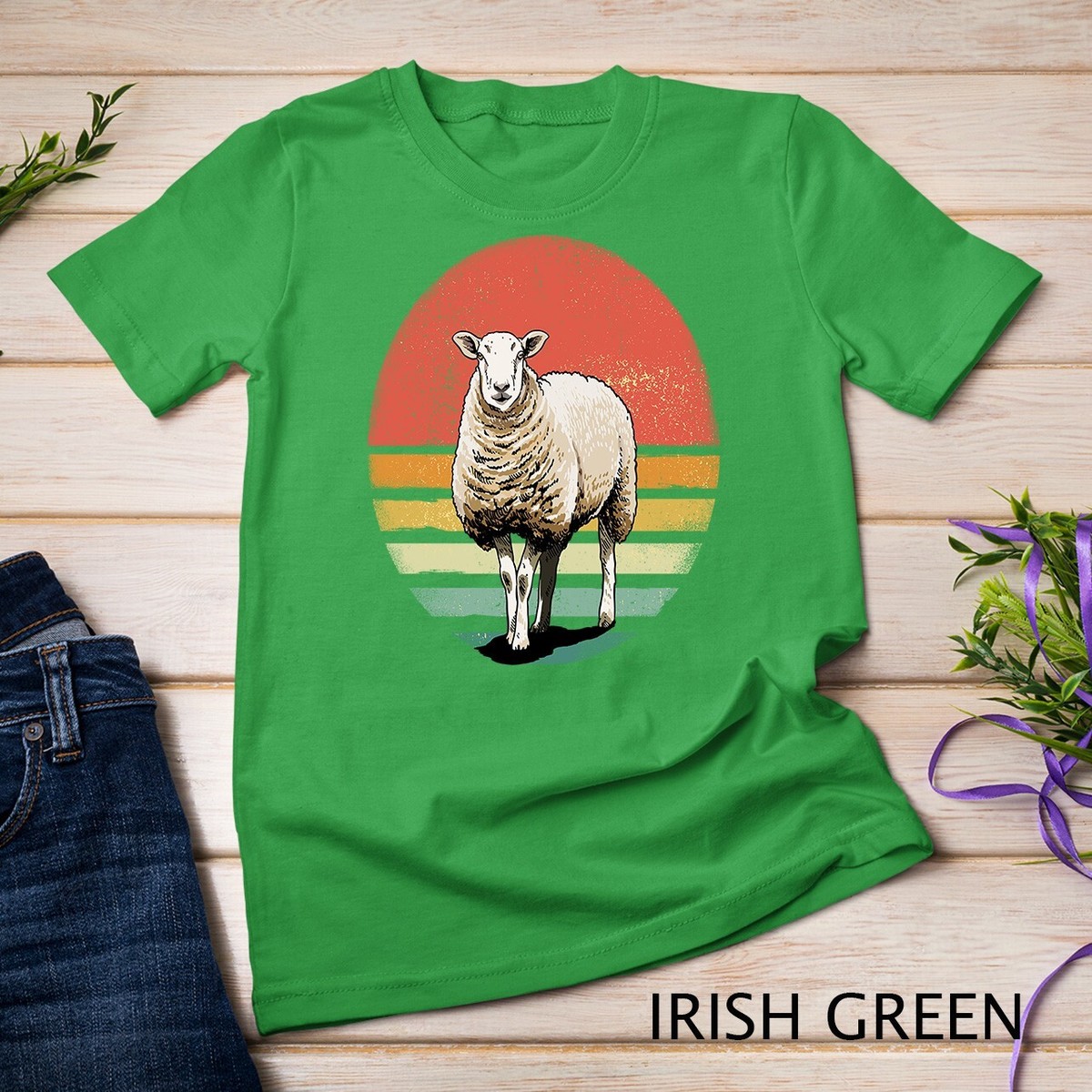 Retro Vintage Sheep Shirt Animal Farm Sheep Lover Gifts Idea 