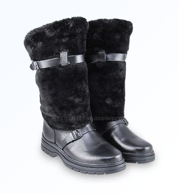 russian fur boots