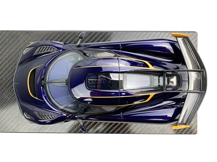 1/18 FrontiArt Koenigsegg Jesko 7508 in Blue Scuro Carbon