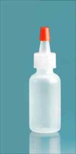 1/2 oz 15 ml LDPE Plastic Bottles w/Yorker Dispensing Caps 12-25-50 count 