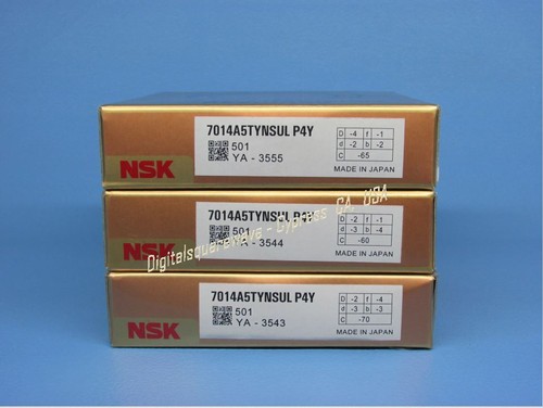 NSK Cuscinetti Cuscinetti Mandrino NSK 7014CTRDULP4Y - Super Precisione ABEC -7, Set Di Due, Made In Japan Cuscinetti Angolari NSK 7014 - Foto 7