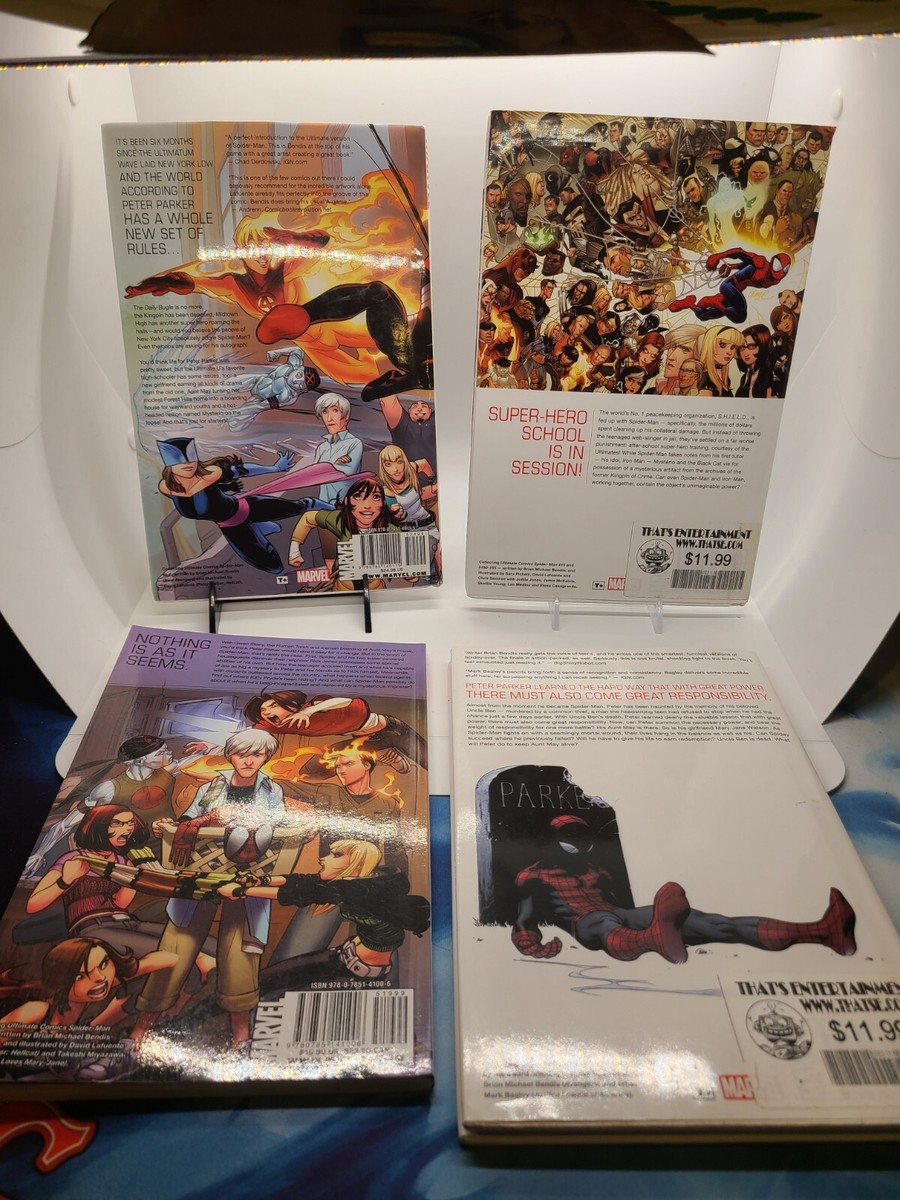 ULTIMATE SPIDER-MAN lot 1-4 premiere edition hardcover By