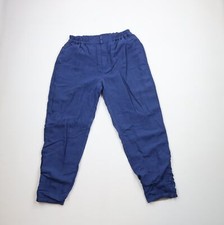 Vtg 90s Eddie Bauer Mens Large Faded Blank Fleece Lined Heavyweight Wind Pants