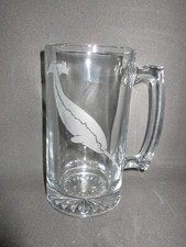 NEW ETCHED NARWHAL WHALE GLASS ROOT BEER HANDLED MUG