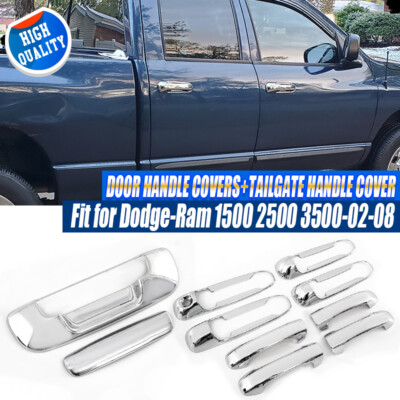 Evan-Fischer Pair Of Black Tailgate Handles For Dodge Ram 1500/2500/3500 (Old Body Style)
