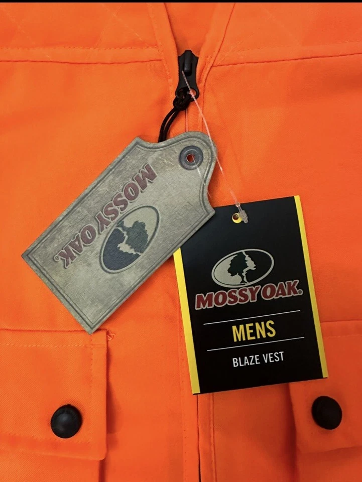 Mossy Oak BLAZE ORANGE UPLAND BIRDHUNTING VEST DEER HUNT S/M - Image 2 of 3