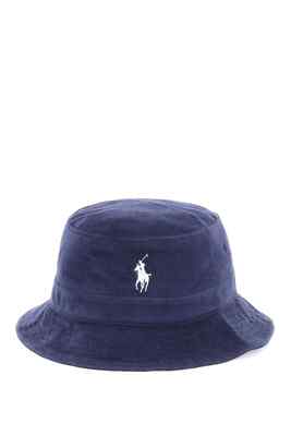 Polo Ralph Lauren Navy Cotton Stretch Terry Bucket Hat  display picture 2