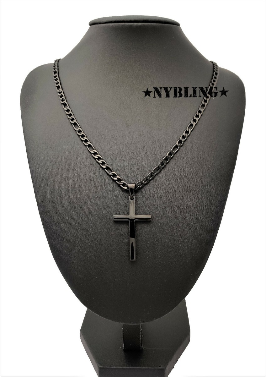 ネックレス・ペンダント Side Pendant Figaro Chain Necklace #5746 s-l1200.jpg