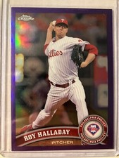 2011 Topps Chrome #75 Roy Halladay Purple Refractors #’d /499