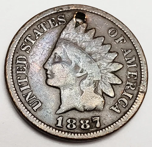 1887 P Indian Head Cent Penny  *VG DETAILS - VERY GOOD DETAILS*  *FREE SHIPPING*