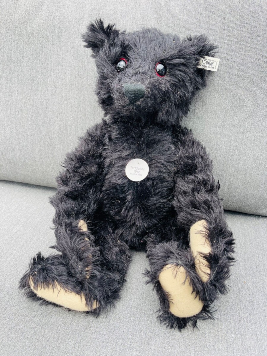 Steiff Teddy 1912 Replica Black 40 CM Bear | eBay UK