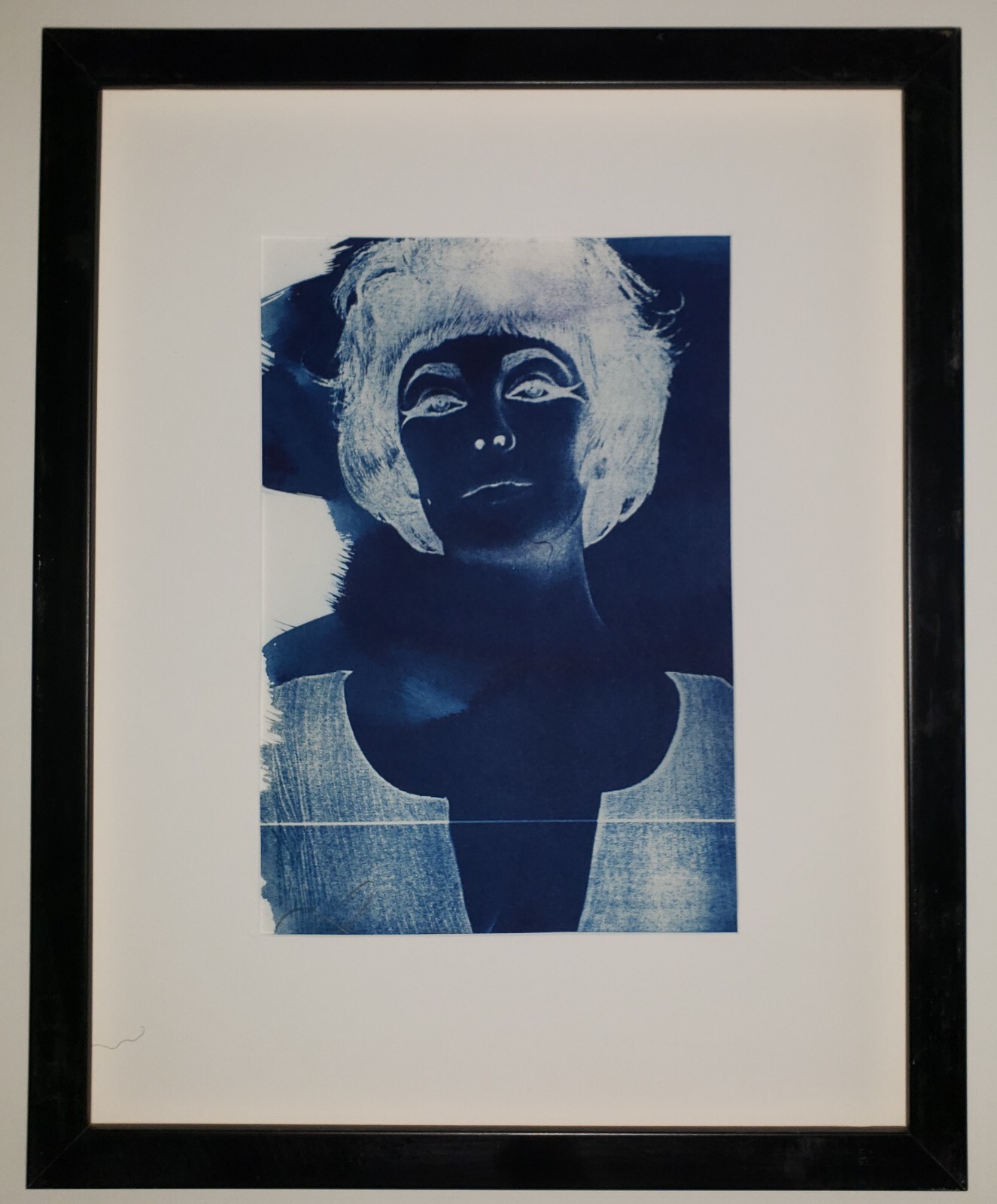 JEFFREY NELSON Original Hand SIGNED Cyanotype Photography "ELIZABETH TAYLOR"