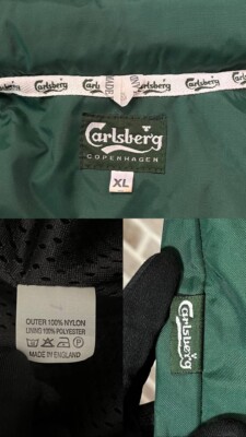 NWT 90s England Football Carlsberg Rain Training Jacket - Green | eBay