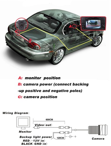 Car Reverse Rear View Backup Camera For Buick Excelle XT 2009 2010 2011 2012 013 - Picture 9 of 9