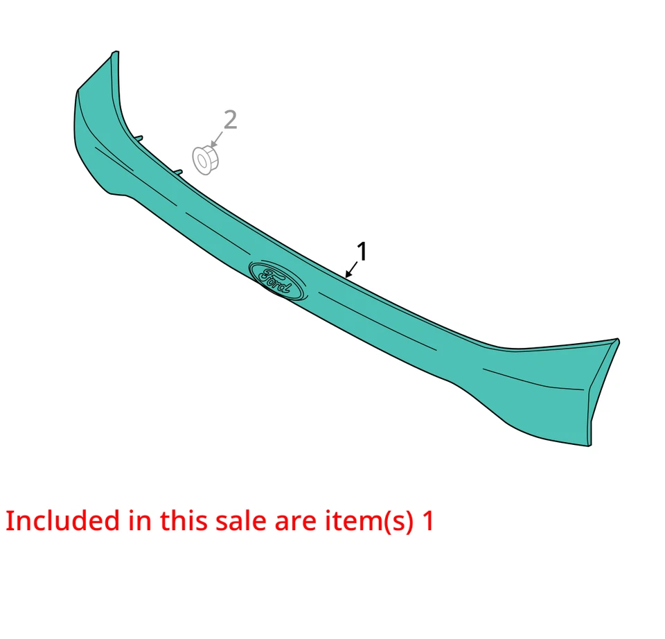 Tail Light Sport Liftgate Mounted Center Fits 15-18 EDGE 5204454 - Image 2 of 3