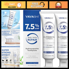 Fluoride-Free Nano Hydroxyapatite Toothpaste for Enamel Protection Whitening