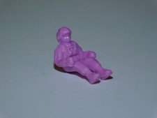 TOMY ZOIDS 1980's ORIGINAL MINIATURE PINK PILOT DRIVER SEATED FIGURE VINTAGE