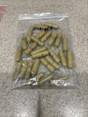 26 x Original Mullard Mustard 0.1uF 400V Capacitors