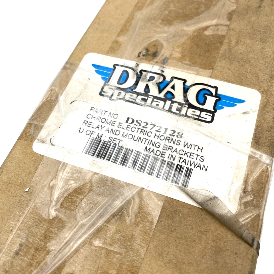 Drag DS272128 Chrome Electric Twin Horns Relay & Mount Brackets Harley Touring - Image 2 of 4