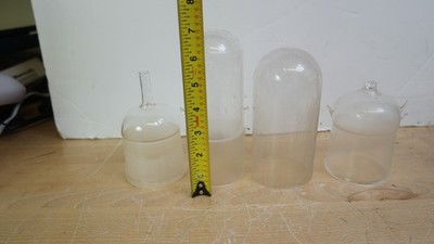 Lot of 4 Mixed Vintage Laboratory Borosilicate Glassware