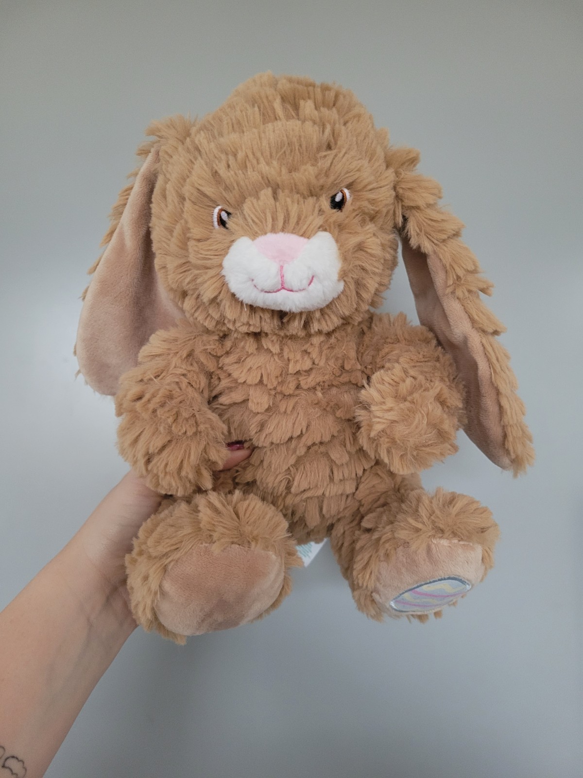 Keel Toys Plush Bunny - Brown Rabbit Soft Toy ~ Happy Easter 25 cm Tesco Egg