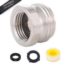Garden hose to shower pipe/arm handshower adapter,G1/2 1/2 inch, Silver