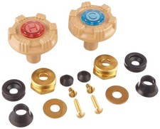 Metal Handle Repair Kit All-in-One Wall Faucet Models RK-22mh Aluminum Brass Set