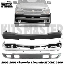 Front Bumper Chrome Kit For 2003-2006 Chevrolet Silverado 2500hd 3500hd