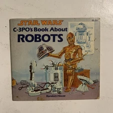 1983 Star Wars C-3PO'S Book about Robots by Joanne Ryder Random House PB Vintage