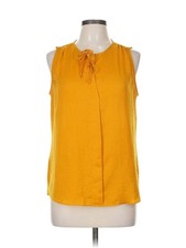 CAbi Women Yellow Sleeveless Blouse M