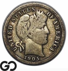 1905-O Barber Dime, New Orleans Mint Issue