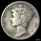 1925-D Mercury Dime (Circulated) Scarce Issue ~ Grade: Good (scr obv.)