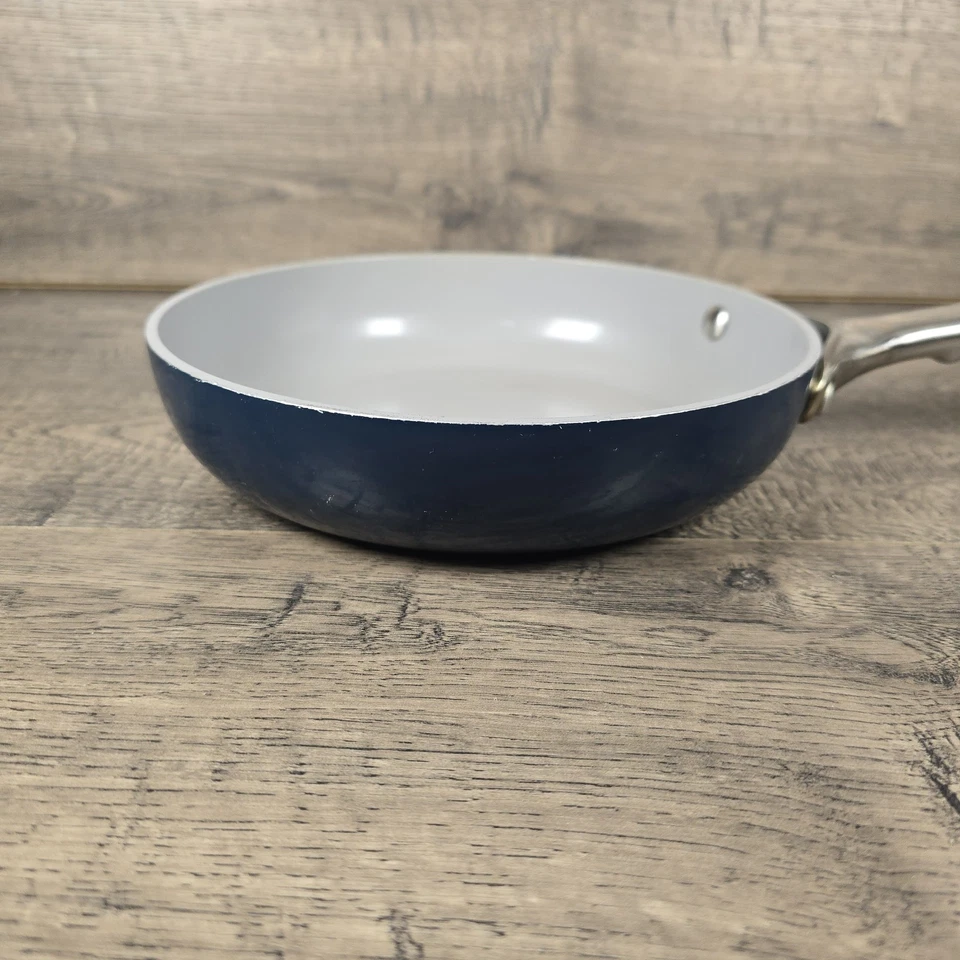Caraway Ceramic Nonstick 8 Inch & 10 Inch Fry Pan - Dark Blue - Lot Of 2 - Image 3 of 4