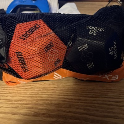 BOSU Exercise Dice Set Orange Black with Bag for Gym & Training