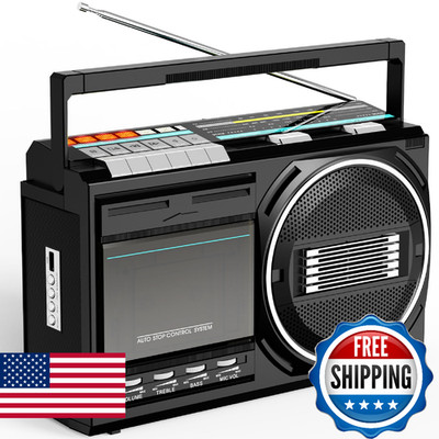 Kuephom Cassette Player Recorder Boombox with Bluetooth: Portable Boom Box Radio