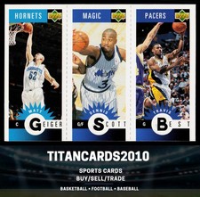 Matt Geiger / Dennis Scott / Travis Best 1996 upper Deck #M8 / M59 / M33