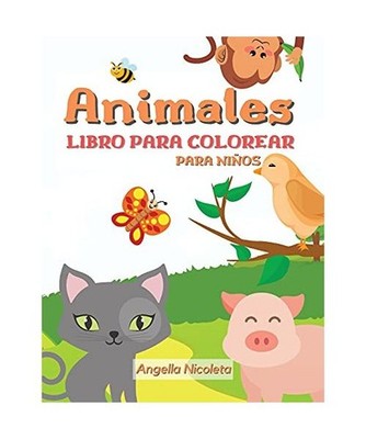 Animales Libro para colorear para niños: De 4 a 8 años - Libro para colorear p