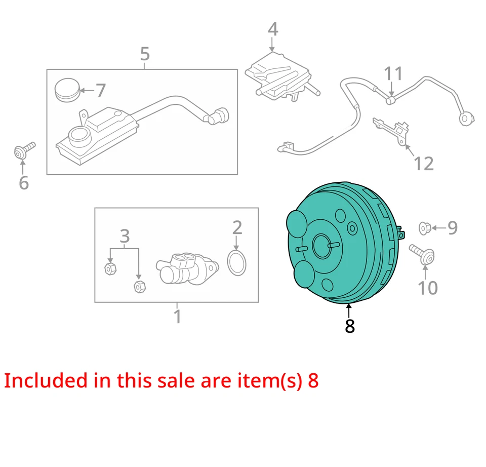 Ford Escape 2013 potenciador de freno OEM 62 k millas - LKQ406873099 Foto 3 de 4