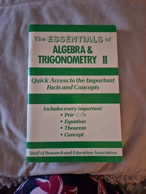 Algebra & Trigonometry II Essentials (Volume 2) (Essentials Study Guides)
