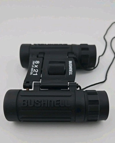 Bushnell Compact 8x21 Folding Binoculars 13-2514 Lightweight Travel Concert Case - Picture 6 of 19