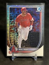 2025 Bowman Chrome #1 Mike Trout Mega Box Mojo Refractor Angels