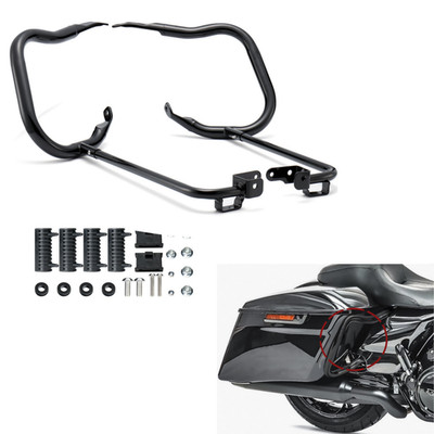 Saddlebag Guard Crash Bar for Harley Street Glide Road Glide Road King 2014-2023
