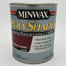 Minwax PolyShades Wood Stain + Polyurethane Finish 1 Quart Natural Cherry Gloss