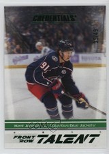 2024-25 Upper Deck Credentials Front Row Talent Green 35/49 Kent Johnson 13og